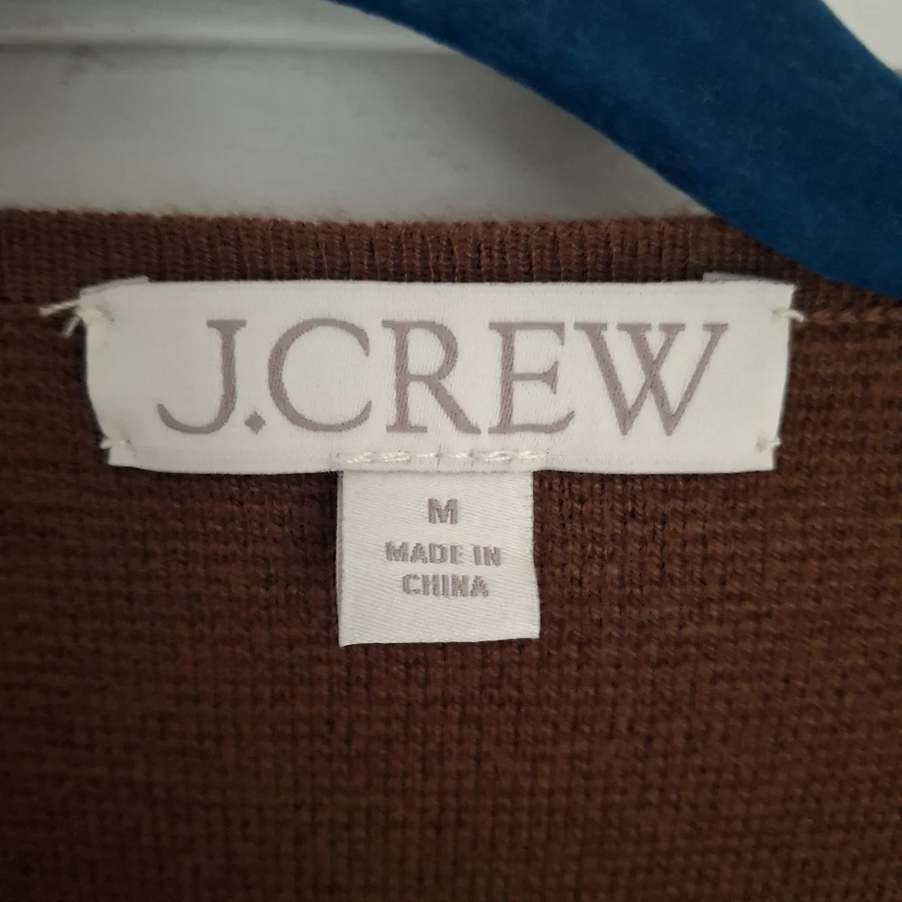 J. Crew Brown Women's Cardigan Sweater - Picture 2 of 4